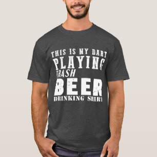 Funny Darts Bier Sprichwort Darts Motif Dart Playe T-Shirt