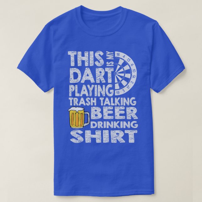 Funny Darts Bier Sprichwort Darts Motif Dart Playe T-Shirt (Design vorne)