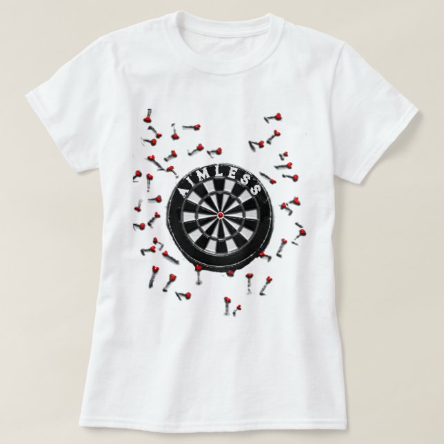 Funny Darts Lover T-Shirt (Design vorne)