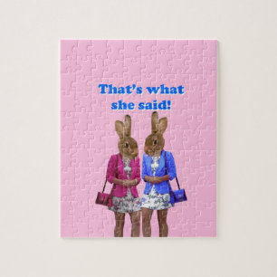 Funny, das ist es, was sie Text gesagt hat Puzzle