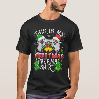Funny das ist mein Weihnachts-Pajama-Weihnachtsman T-Shirt