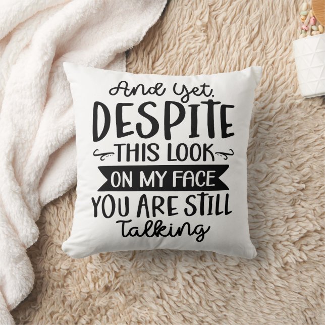 Funny, dass du noch redest kissen (Decke)