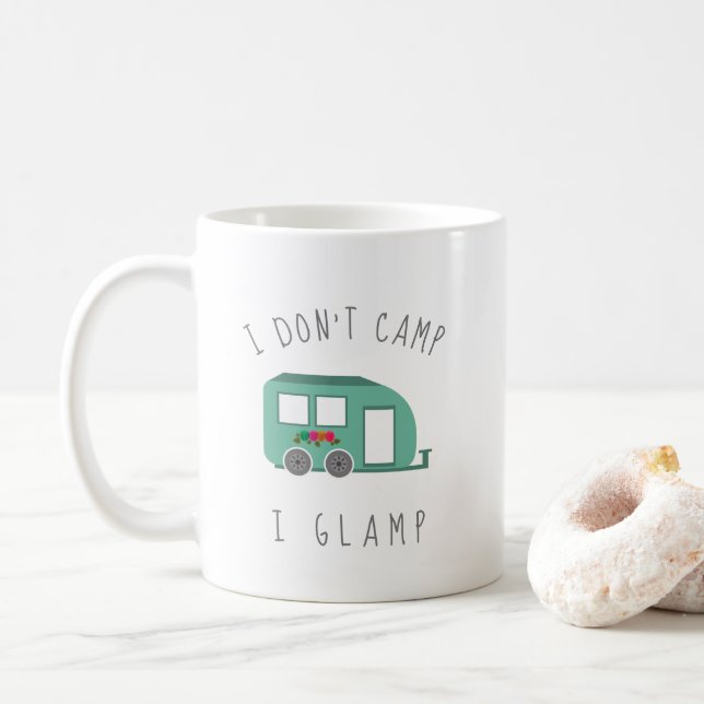 Funny, dass ich kein Lager-I-Glampenglamping Kaffeetasse (Mit Donut)