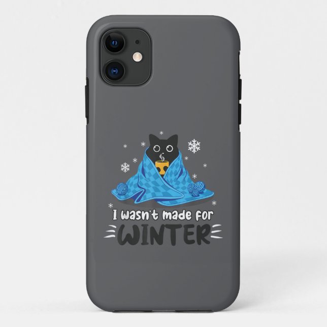 Funny, dass ich nicht für den Winter Niedlichen Ca Case-Mate iPhone Hülle (Rückseite)