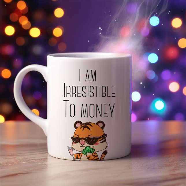 Funny, dass ich unwiderstehlich zu Geld Kaffee Tas Kaffeetasse (Von Creator hochgeladen)