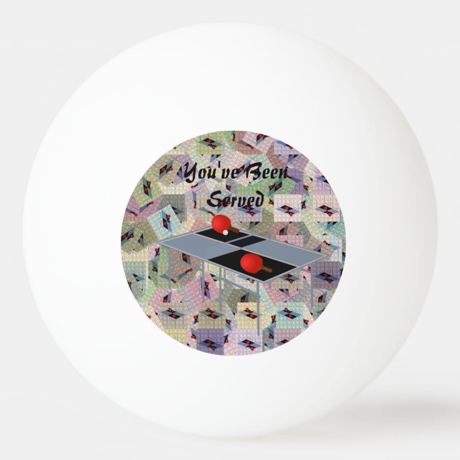 Funny, dass Ihnen Tischtennis-Design geboten wurde Tischtennisball (Vorderseite)