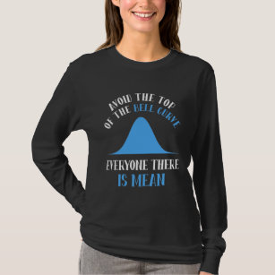Funny Data Science Bell Curve Computer Programmer T-Shirt