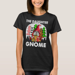 Funny Daughter Gnome Familie passt Weihnachten T-Shirt