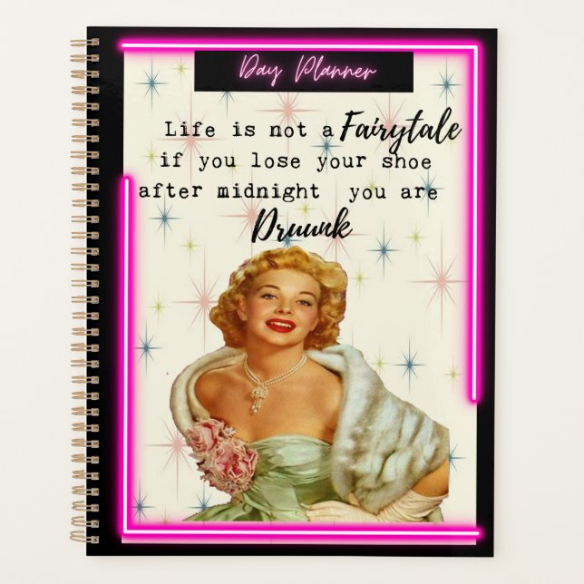 Funny Day Planner/Journal For Women Sassy-Fairy Planer (Vorderseite)