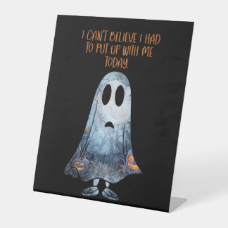 Funny Deal with Me Sarcastic Ghost Spaß Sockelschild