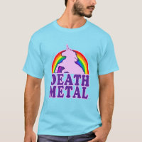 Funny Death Metal Unicorn Rainbow (Vintager Look)