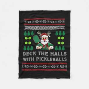 Funny Deck Die Hallen hässlich Weihnachts Sweater  Fleecedecke