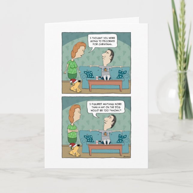 Funny Decoration der Hunde Weihnachten (Vorderseite)