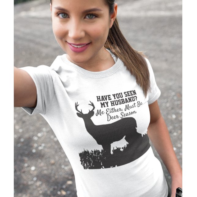 Funny Deer Hunting Ehefrau T-Shirt (Von Creator hochgeladen)