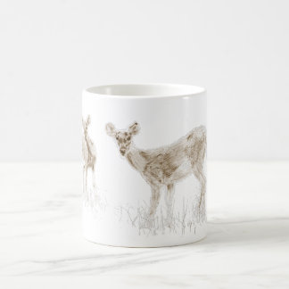 Funny Deer Illustration Coffee Tasse
