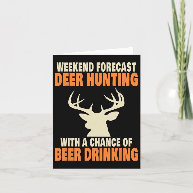 Funny Deer Jagd Karte (Vorderseite)