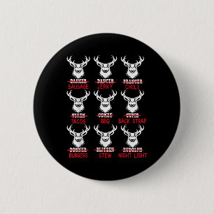 Funny Deer Jagd Santa T-Shirt Männer Frauen Jäger Button