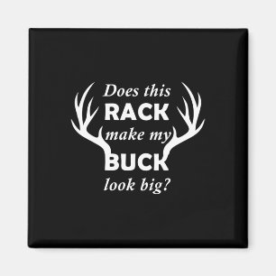 Funny Deer Junting Hunter Rack Big Buck Magnet