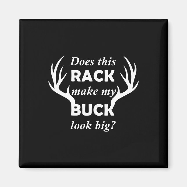 Funny Deer Junting Hunter Rack Big Buck Magnet (Vorne)