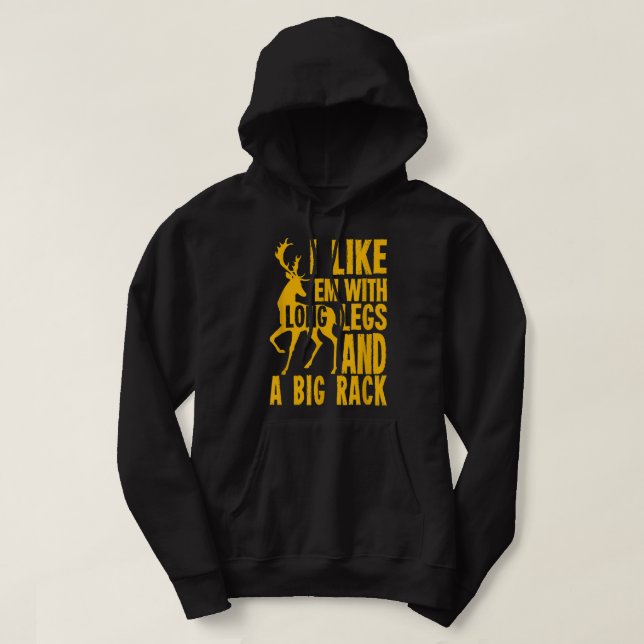 Funny Deer Junting Quote Geschenk für Jäger Hoodie (Design vorne)