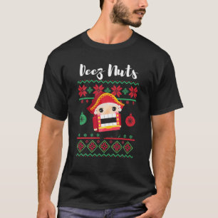 Funny "Deez Nuts" Ugly Christmas 2021 Meme Sweater T-Shirt
