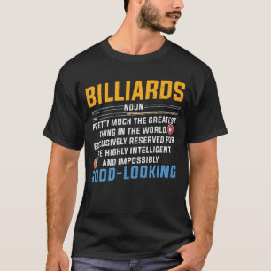 Funny Deffinition von Billiard T-Shirt