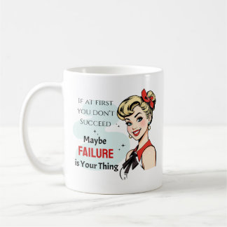 Funny Demotivational Sassy Hausfrau Failure Retro Kaffeetasse