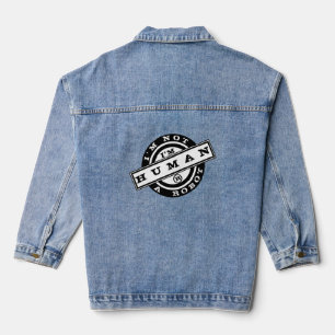 Funny Denim Jacket Ich bin kein Roboter - ich bin  Jeansjacke