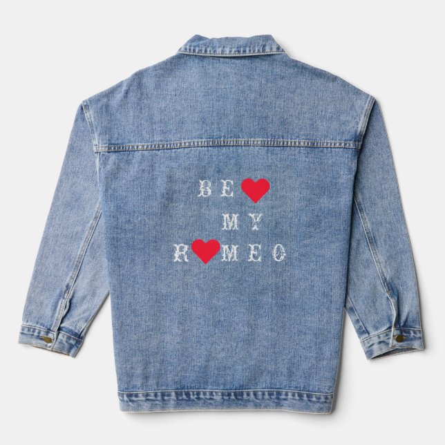 Funny Denim Jacket mit Text - Anpassbar Jeansjacke (Rückseite)