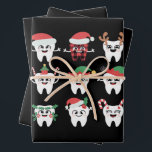 Funny Dental Christmas Tees Niedlichen Xmas Zahnar Geschenkpapier Set<br><div class="desc">Funny Dental Christmas Tees Niedlichen Xmas Dentist Squad Crew</div>