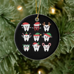 Funny Dental Christmas Tees Niedlichen Xmas Zahnar Keramik Ornament<br><div class="desc">Funny Dental Christmas Tees Niedlichen Xmas Dentist Squad Crew</div>
