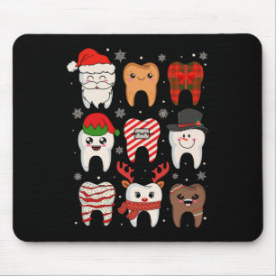 Funny Dental Christmas Tees Niedlichen Xmas Zahnar Mousepad