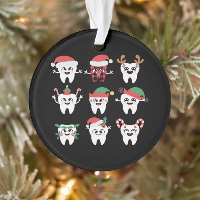 Funny Dental Christmas Tees Niedlichen Xmas Zahnar Ornament (Baum)