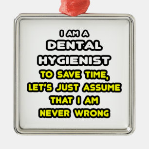 Funny Dental Hygienic T - Shirt Ornament Aus Metall