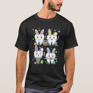 Funny Dental Oaster Tooth Bunny Egg Zahnstocher Os T-Shirt