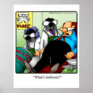 Funny Dental Spaß "Halitosis Poster" Poster