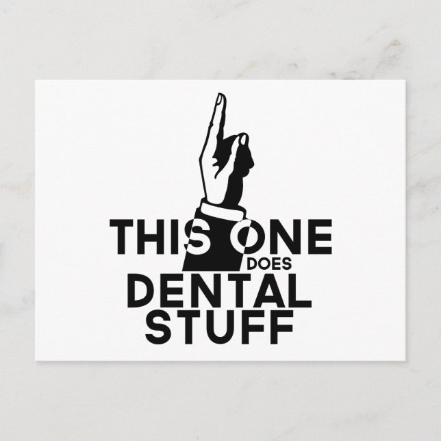 Funny Dental Vintag - Zahnarzthygienist dieser hie Postkarte (Vorderseite)