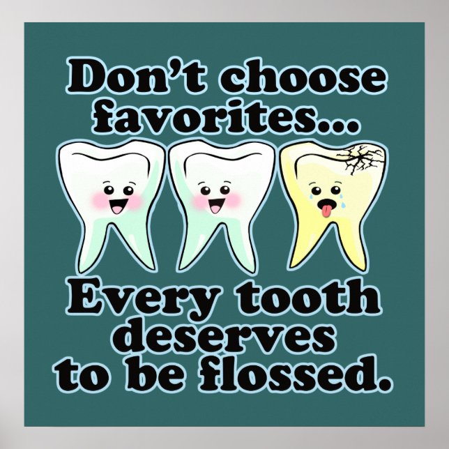 Funny Dentist Hygienist RDH Poster (Vorne)
