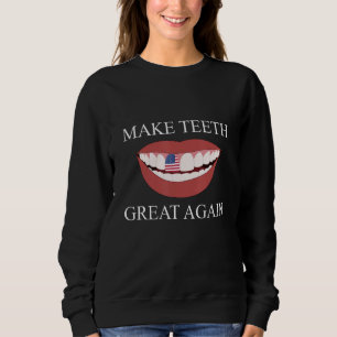 Funny Dentist macht Zähne wieder großartig Zahnhel Sweatshirt