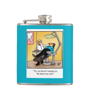 Funny Dentist Spaß Flask Geschenk Flachmann