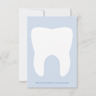 Funny Dentist Tooth Flache Mitteilungskarte