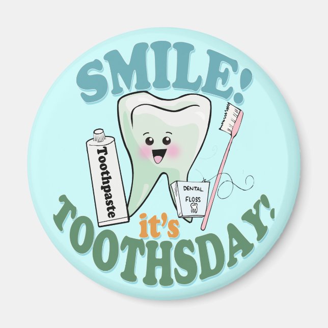Funny Dentist Zahnarzthygienist Magnet (Vorne)