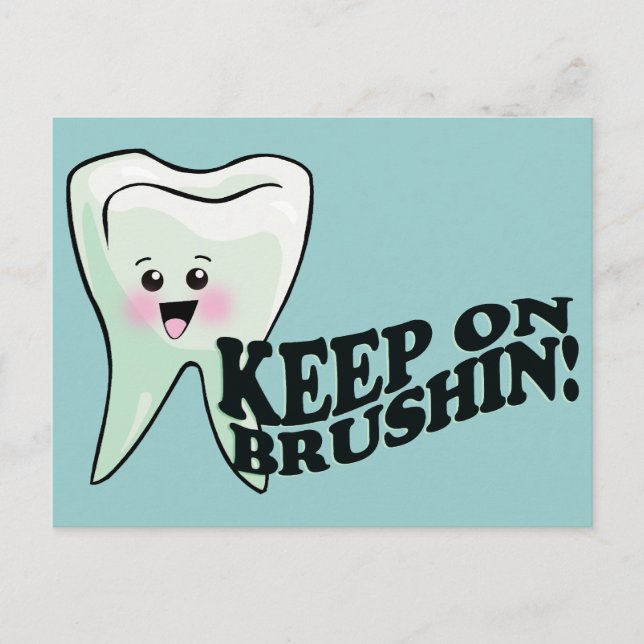 Funny Dentist Zahnarzthygienist Postkarte (Vorderseite)