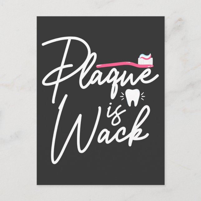 Funny Dentistry Plaque Dental Assistant Postkarte (Vorderseite)