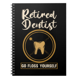 Funny Dentistry Retirement Vater Mama Notizblock