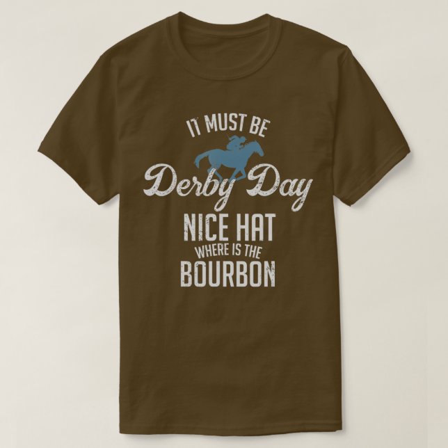 Funny Derby Day und Minze Juleps, Kentucky Pferd r T-Shirt (Design vorne)