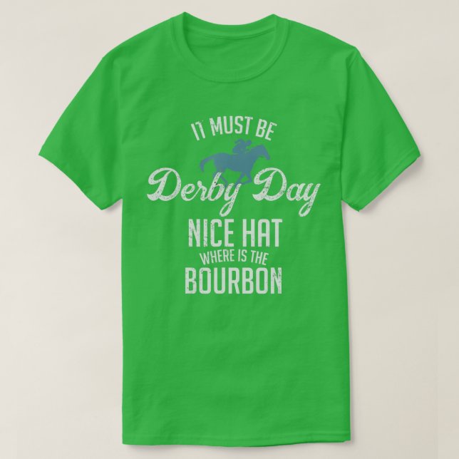 Funny Derby Day und Minze Juleps Kentucky Pferdere T-Shirt (Design vorne)