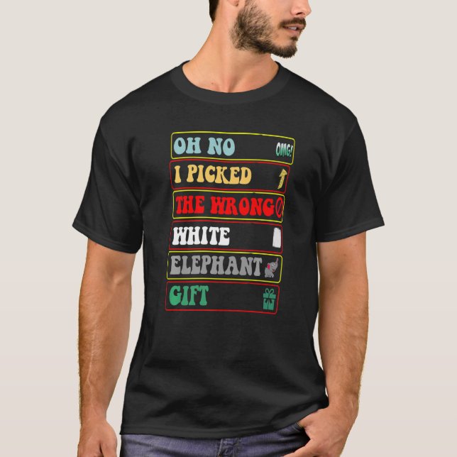 Funny Desgin Oh nein, ich habe das falsche weiße E T-Shirt (Vorderseite)