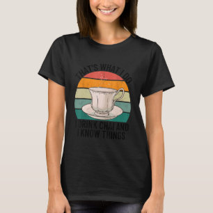 Funny Desi Tea Pakistani Indian Hindi Chai Lover M T-Shirt
