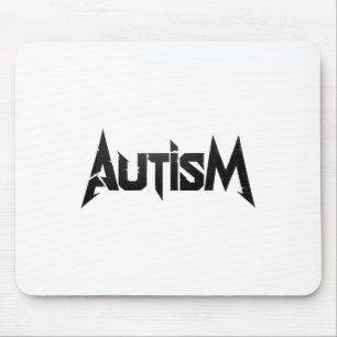 Funny Design Autism Rock Meme Neurodivergent Mousepad